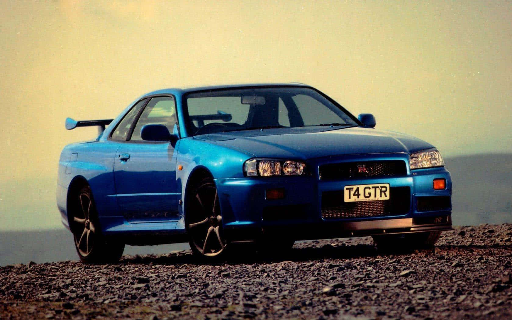 Conquer The Streets With A Cool Nissan Skyline Background