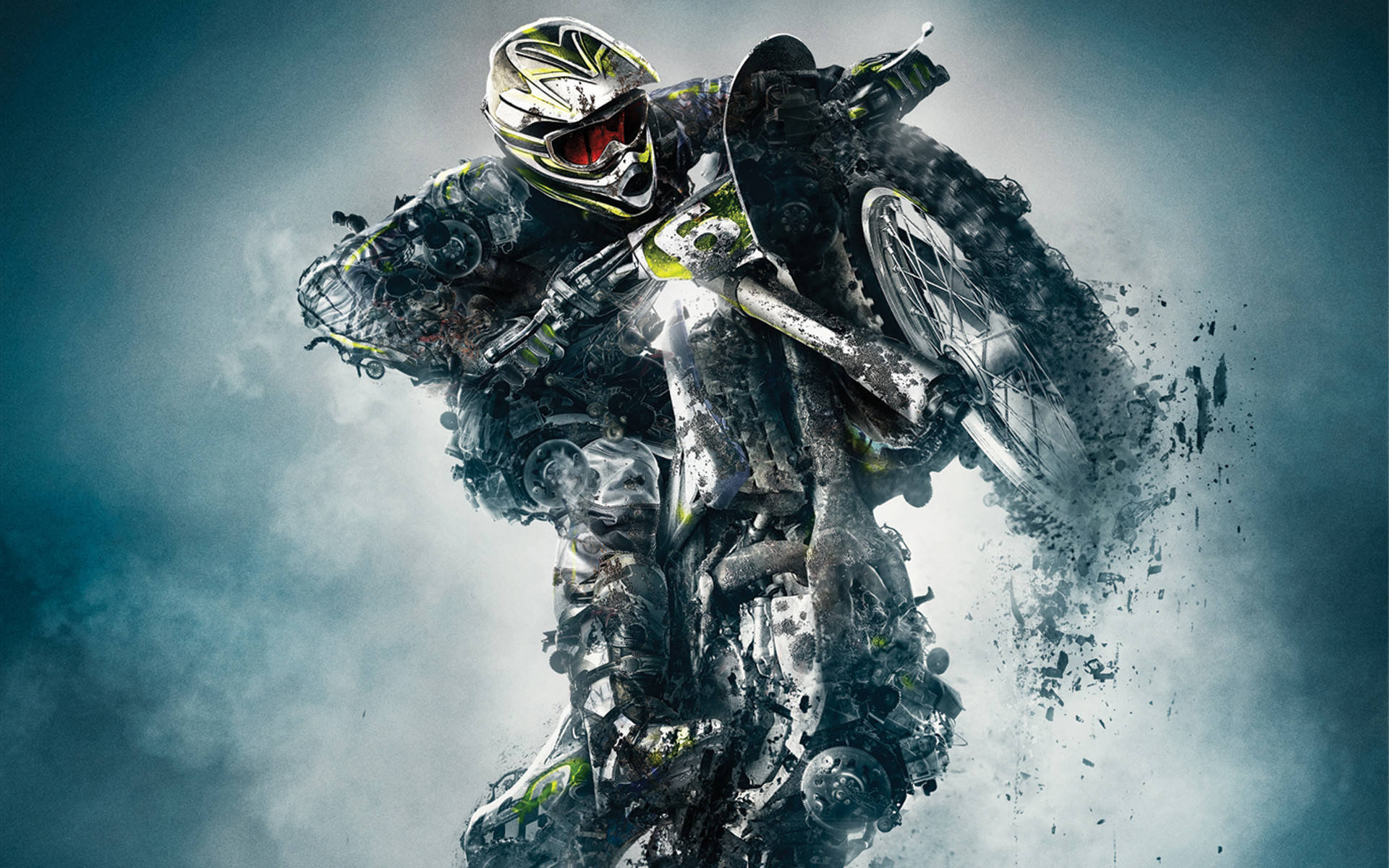 Conquer The Terrain With Monster Dirt Bikes Background