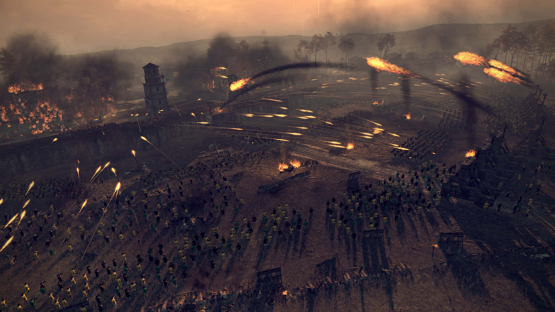 Conquer Your Enemies In The Attila Total War Video Game Background