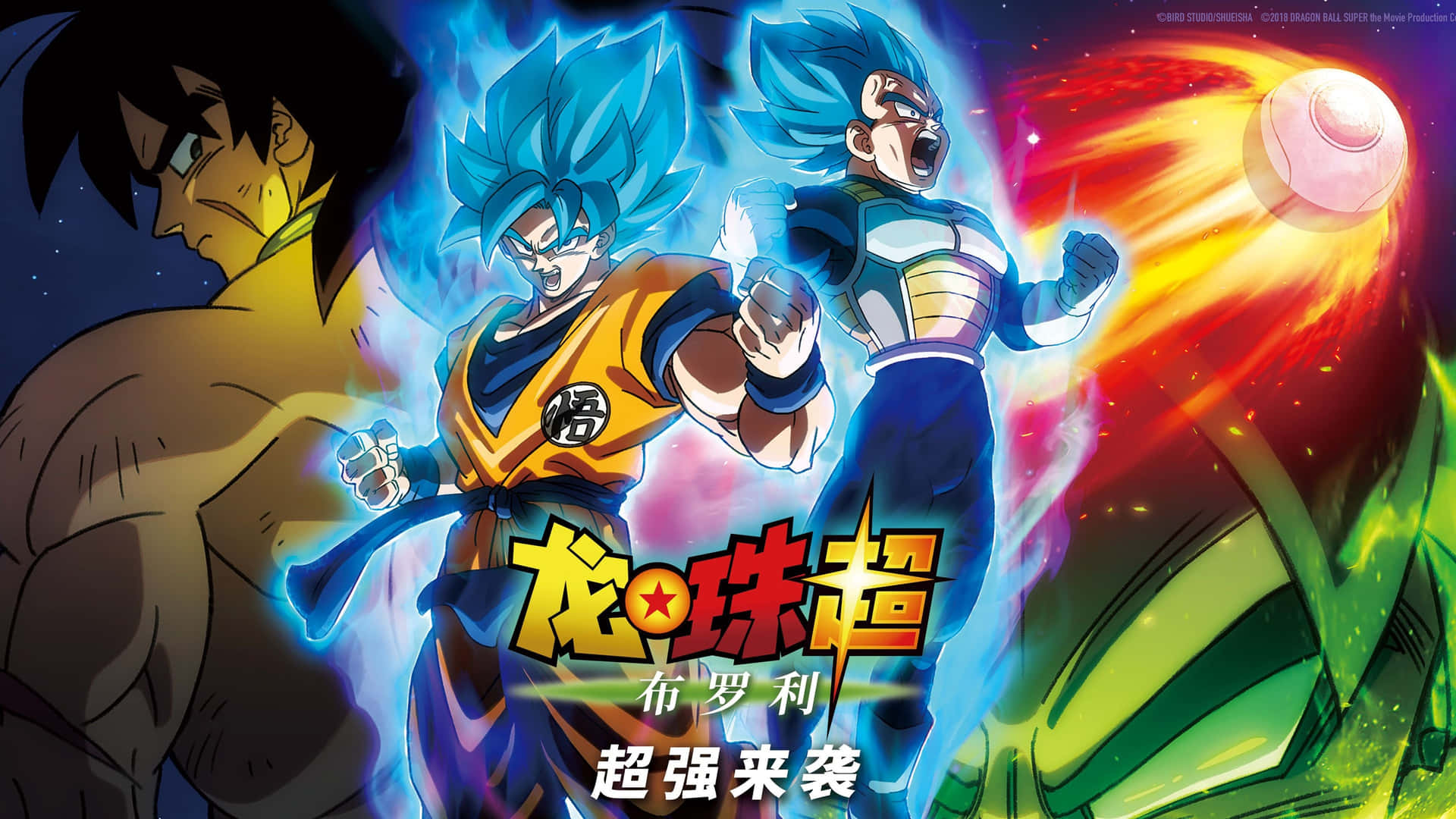 Conquer Your Enemies With The Powerful Broly In 4k Background