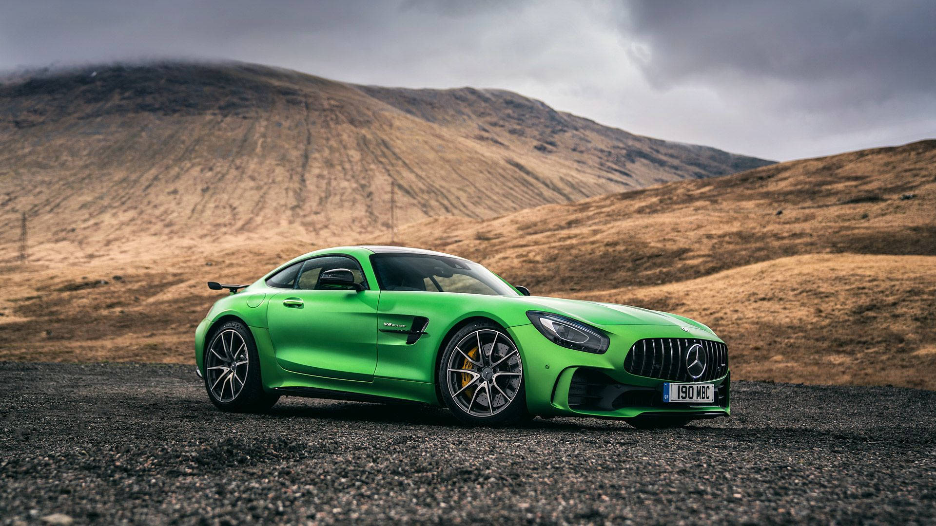 Conquering Alpine Terrains- 2018 Mercedes Amg Gtr Background