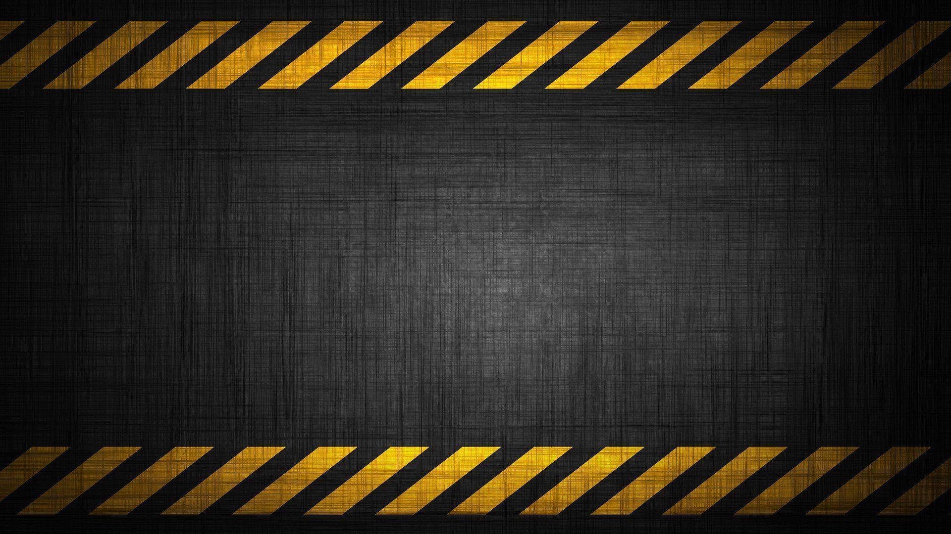 Construction Hazard Stripes Borders Background