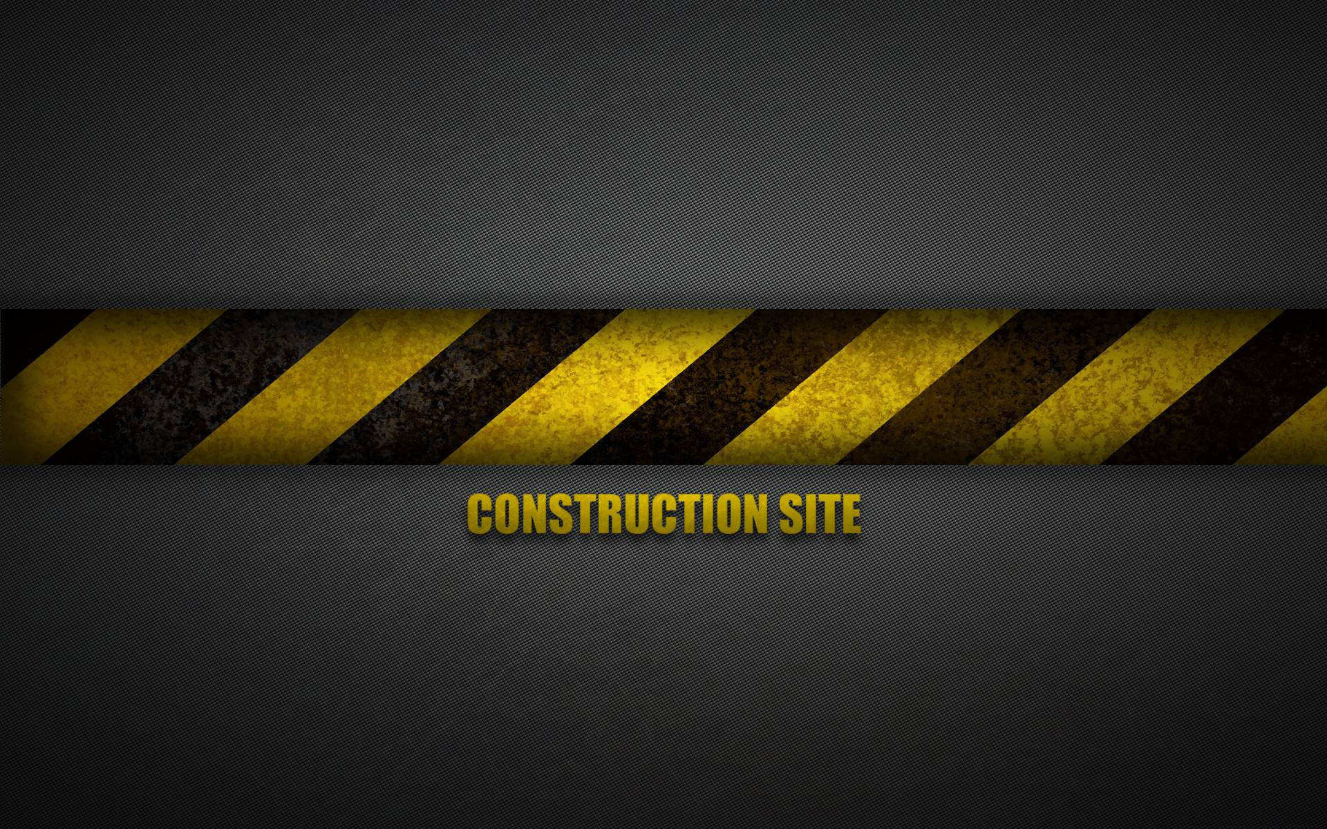 Construction Site Danger Zone Background