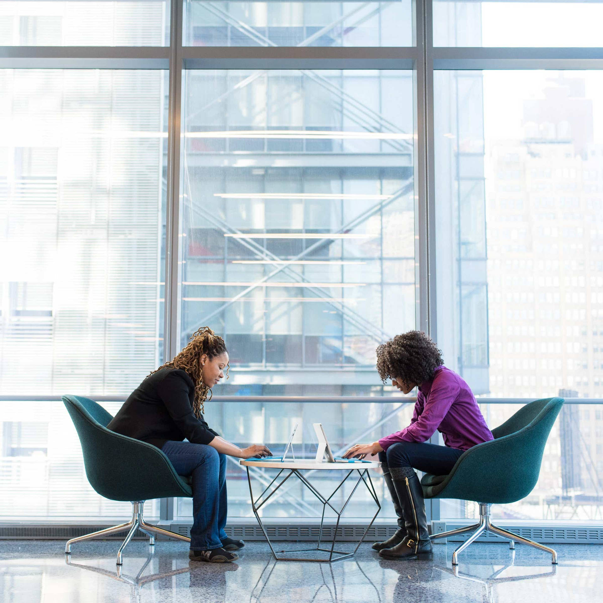 Consultant Comforting A Client Background