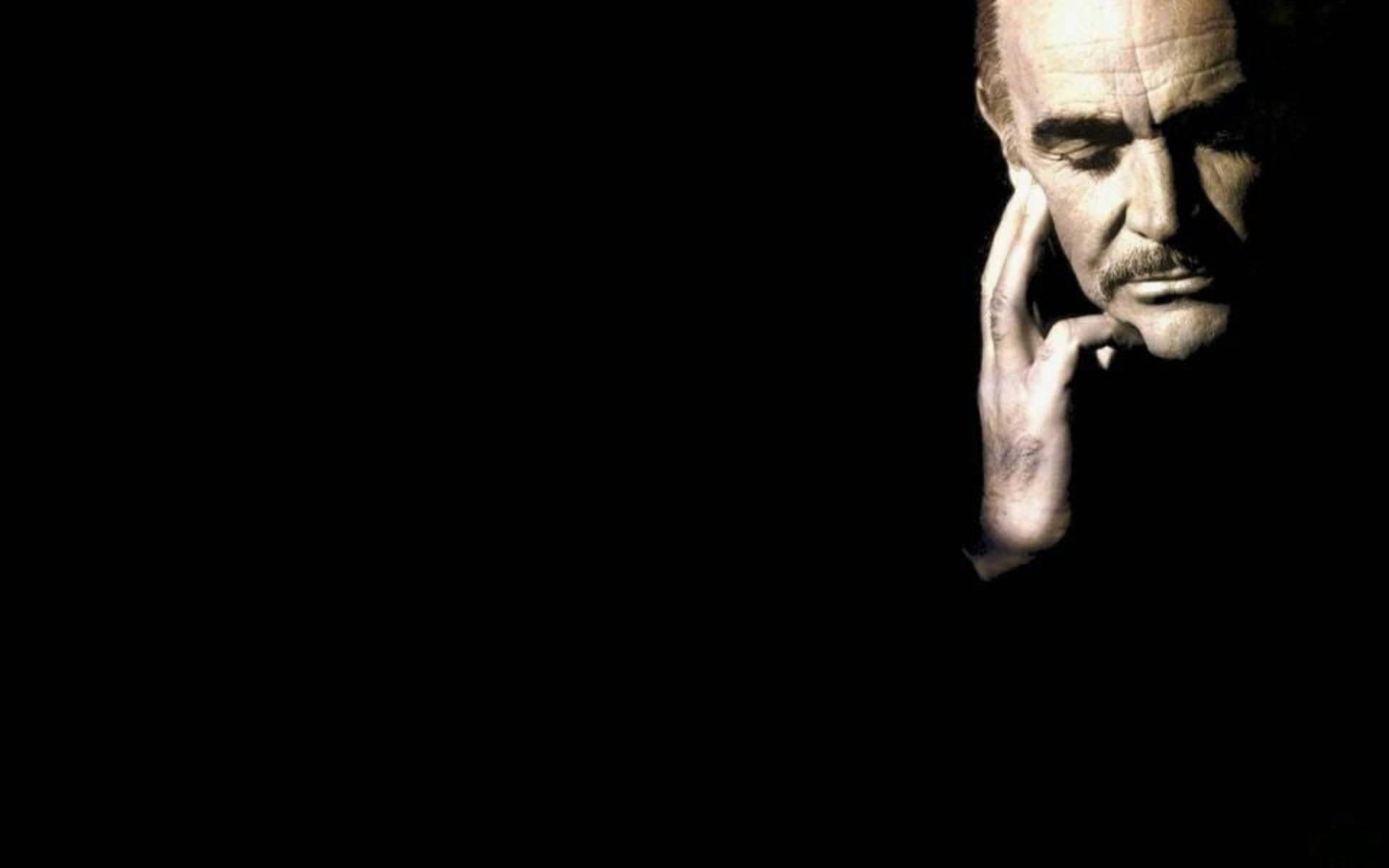 Contemplative Actor Sean Connery Background
