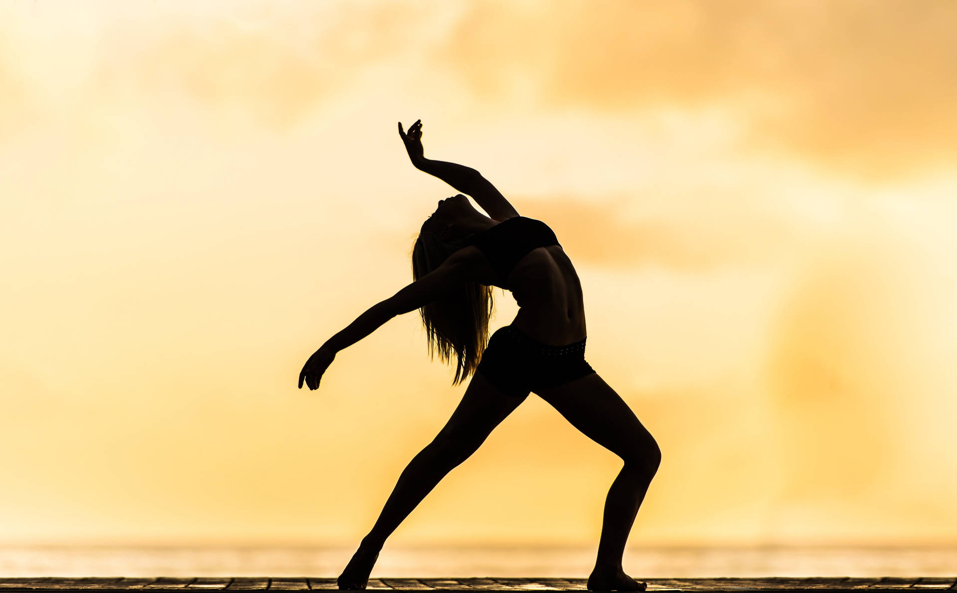 Contemporary Dance Lady Background