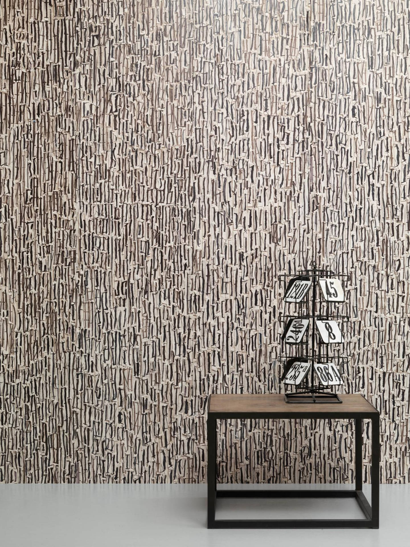 Contemporary Modern Grey Birch Tree Wall Background