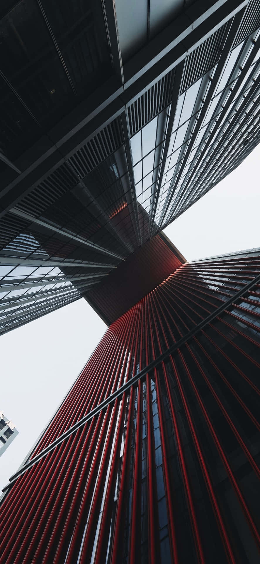 Contemporary Red And Black Architecture Background