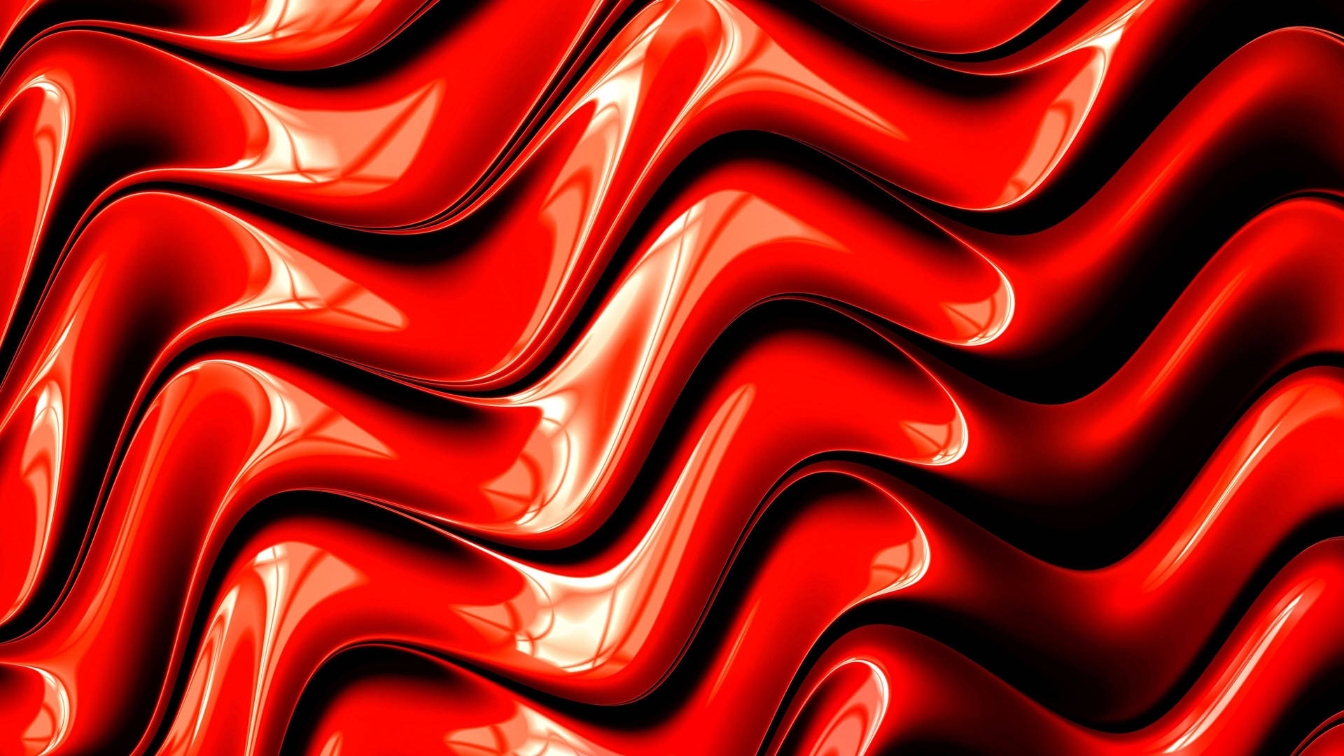 Contemporary Red Waves Design Background
