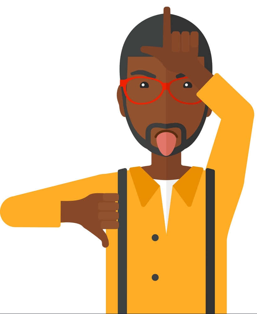 Contemptuous African Man Background