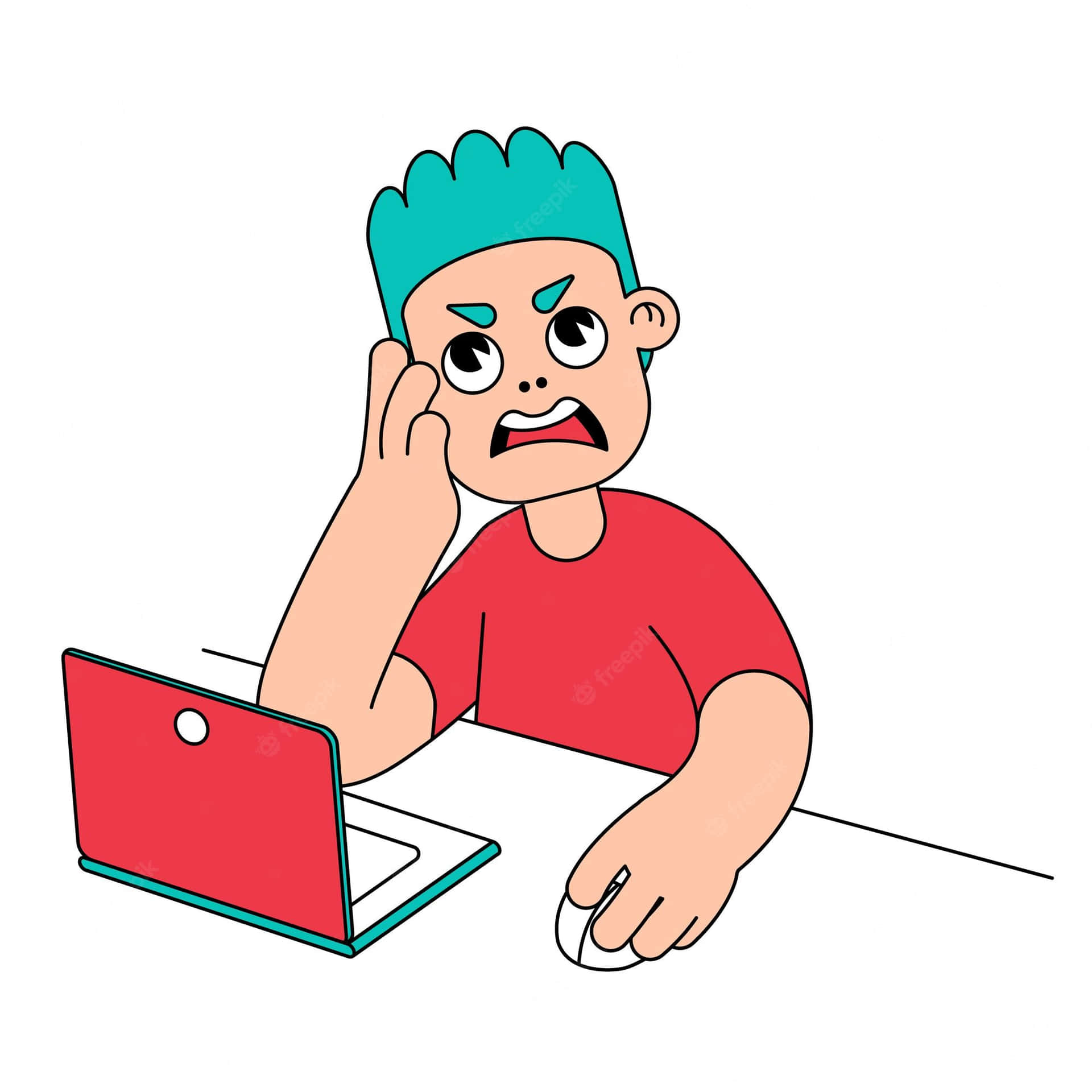 Contemptuous Cartoon Character