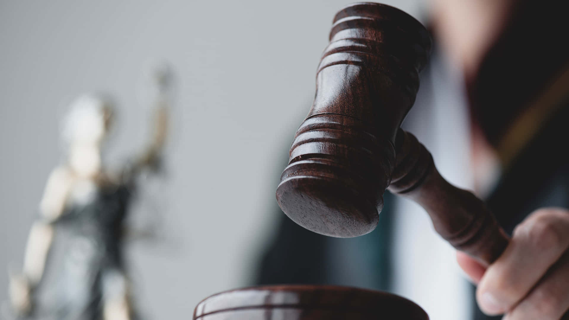 Contemptuous Wooden Gavel Background