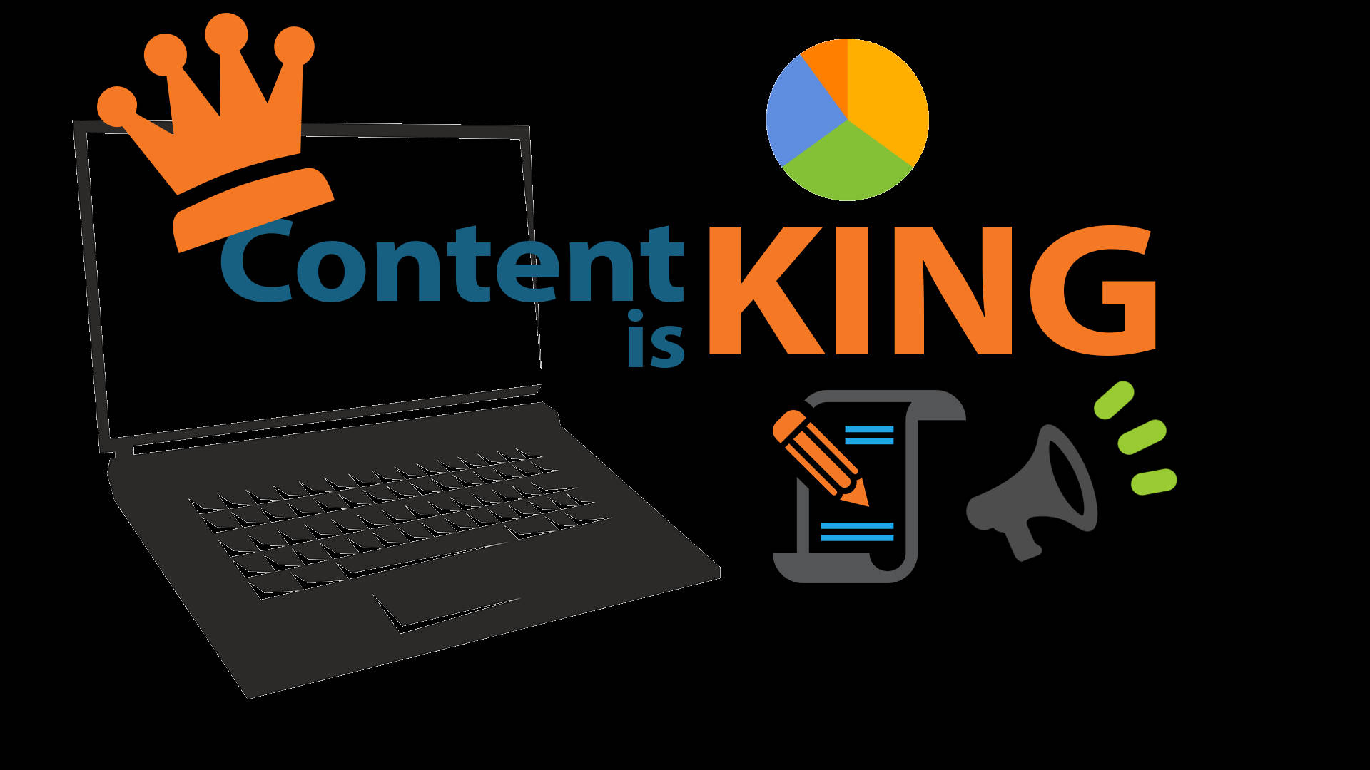 Content Is King Text Graphic