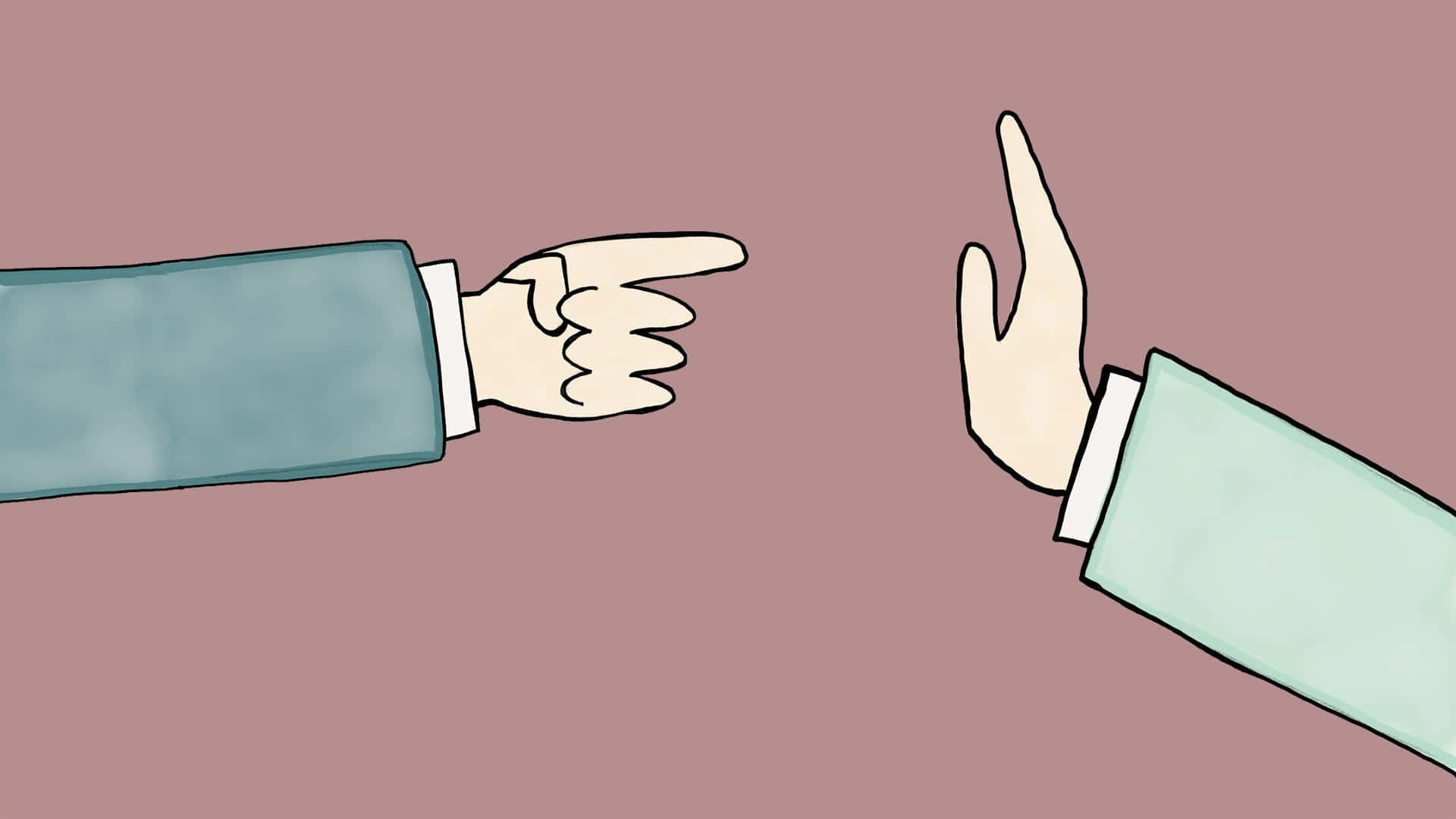 Contentious Finger Pointing Background