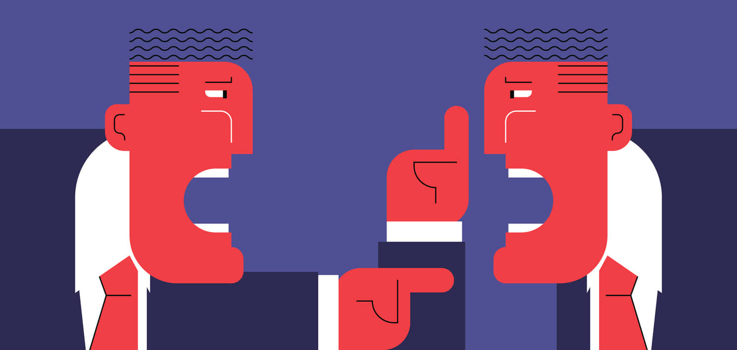 Contentious Vector Cartoon Background