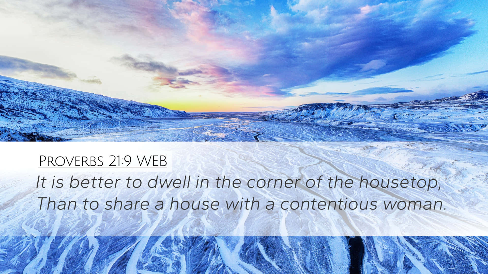 Contentious Woman Bible Quote Background