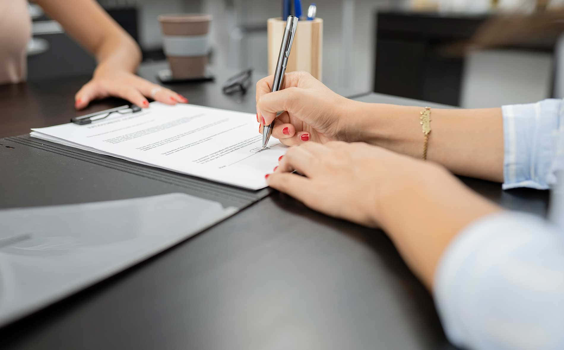 Contract Signing Between Two People