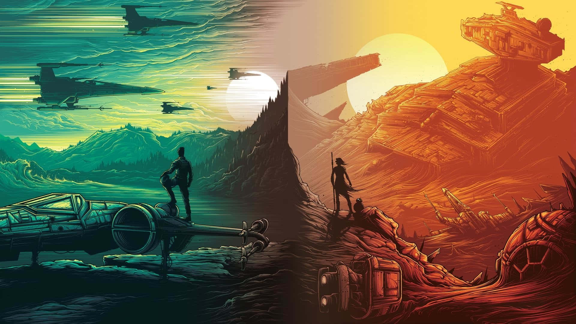 Contrasting Lateral Worlds Background