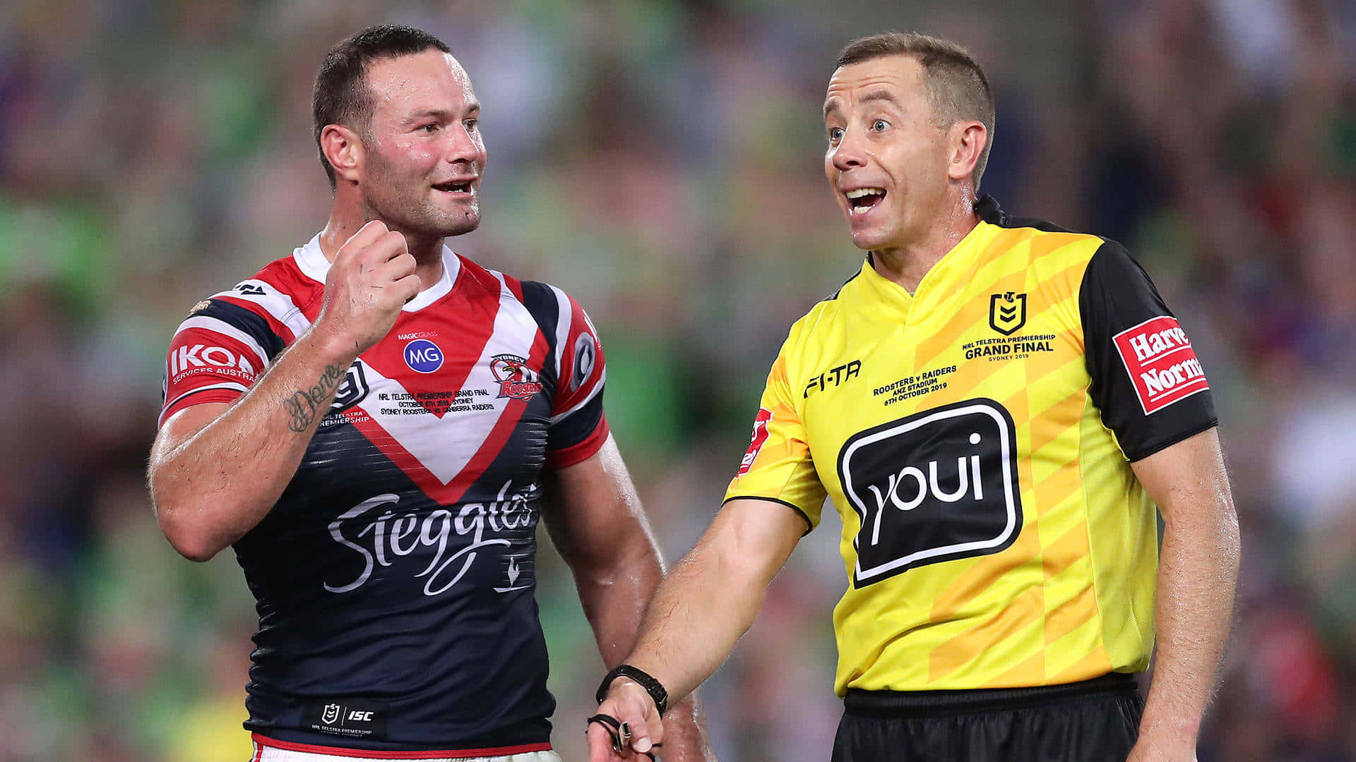 Controversial Boyd Cordner And Referee Ben Cummins Background