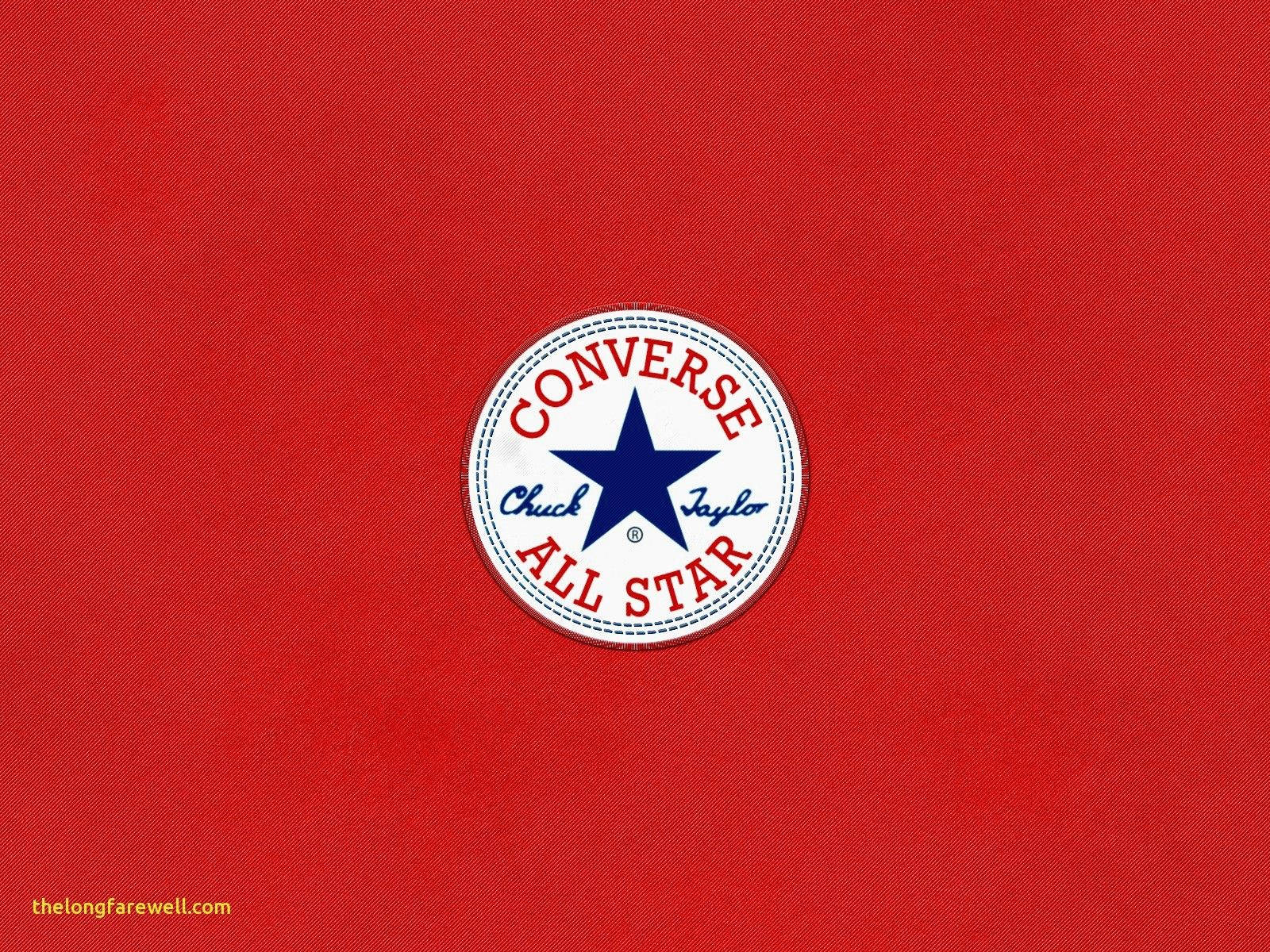 Converse Logo In Red Aesthetic Background