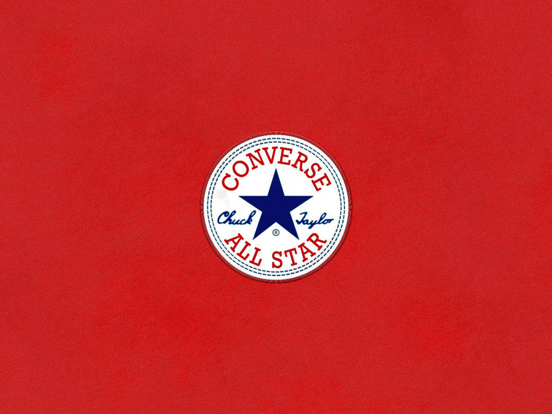 Converse Logo On Red Background