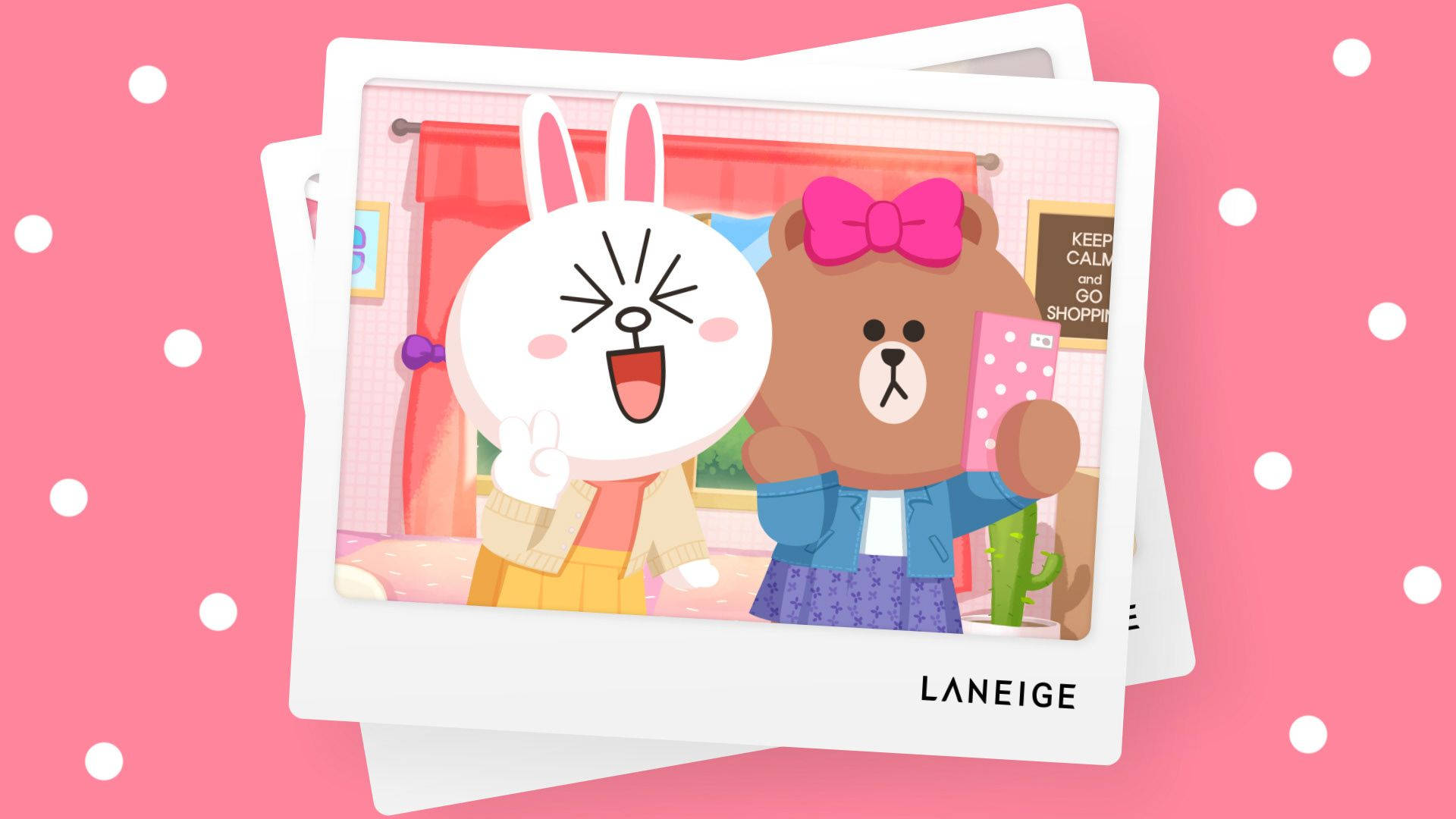 Cony & Choco Take A Selfie! Background