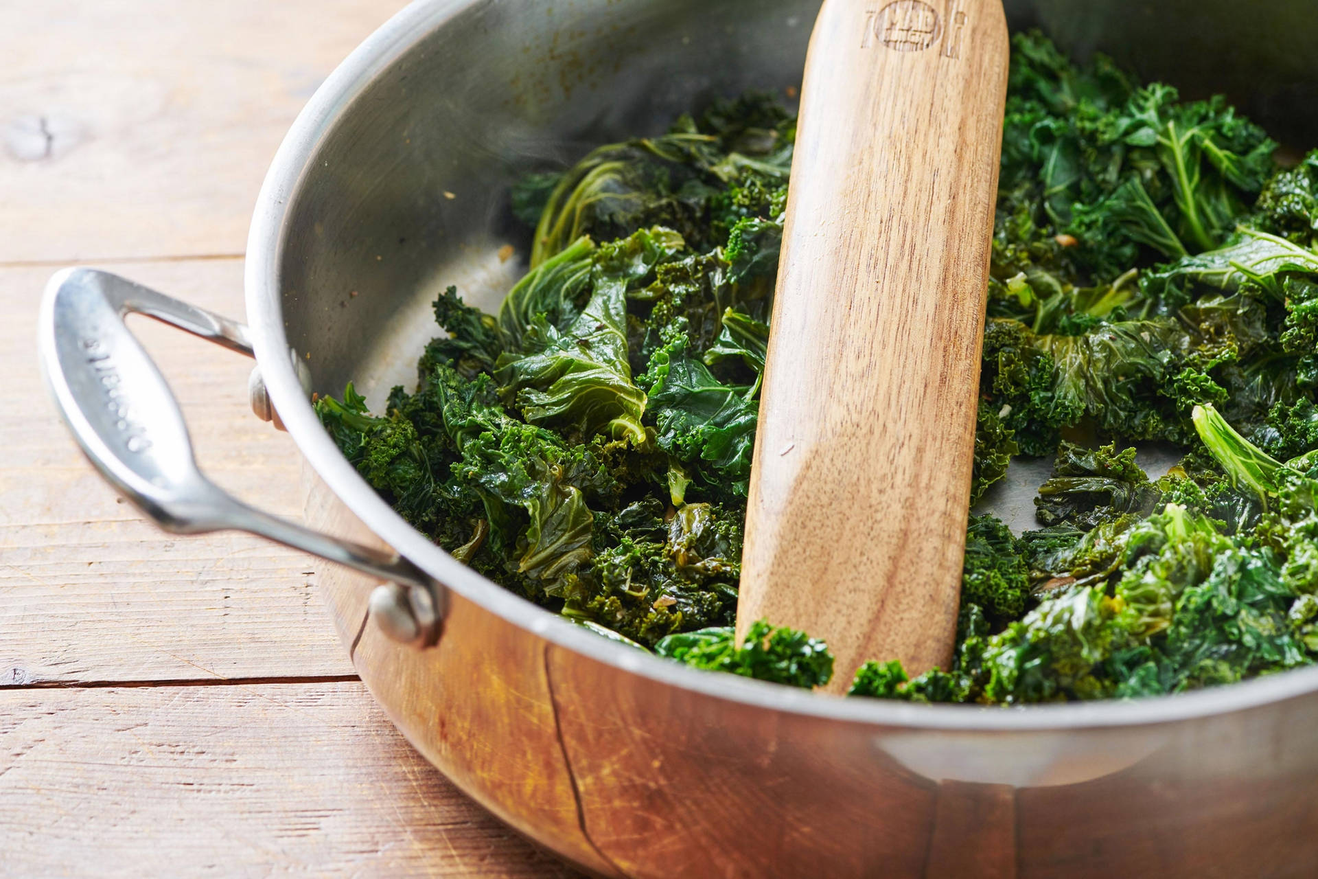 Cook Curly Kale Background