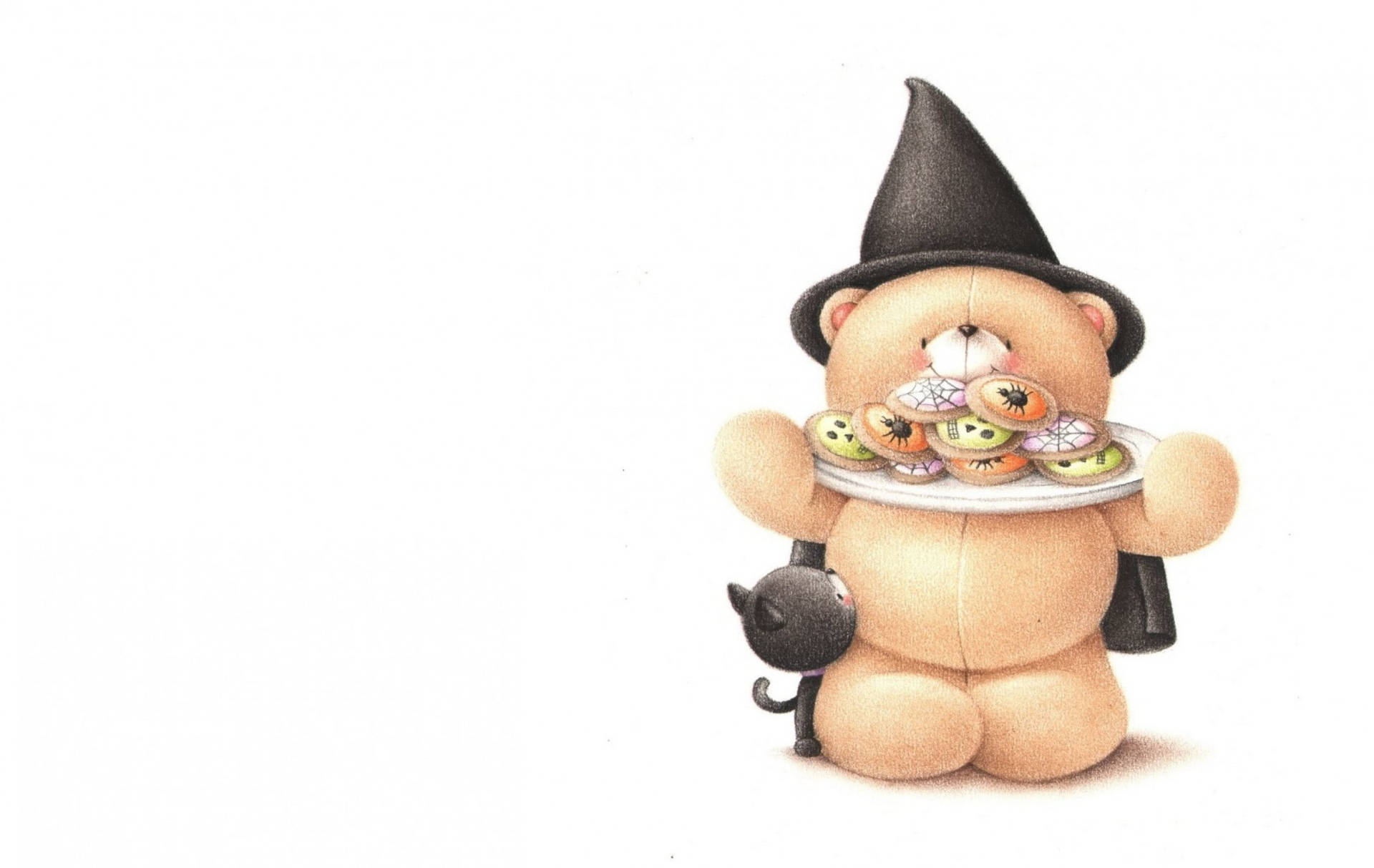Cookie Bear Cute Halloween Desktop