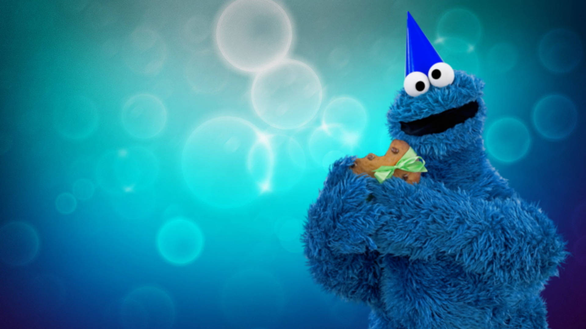 Cookie Gift Cookie Monster Background