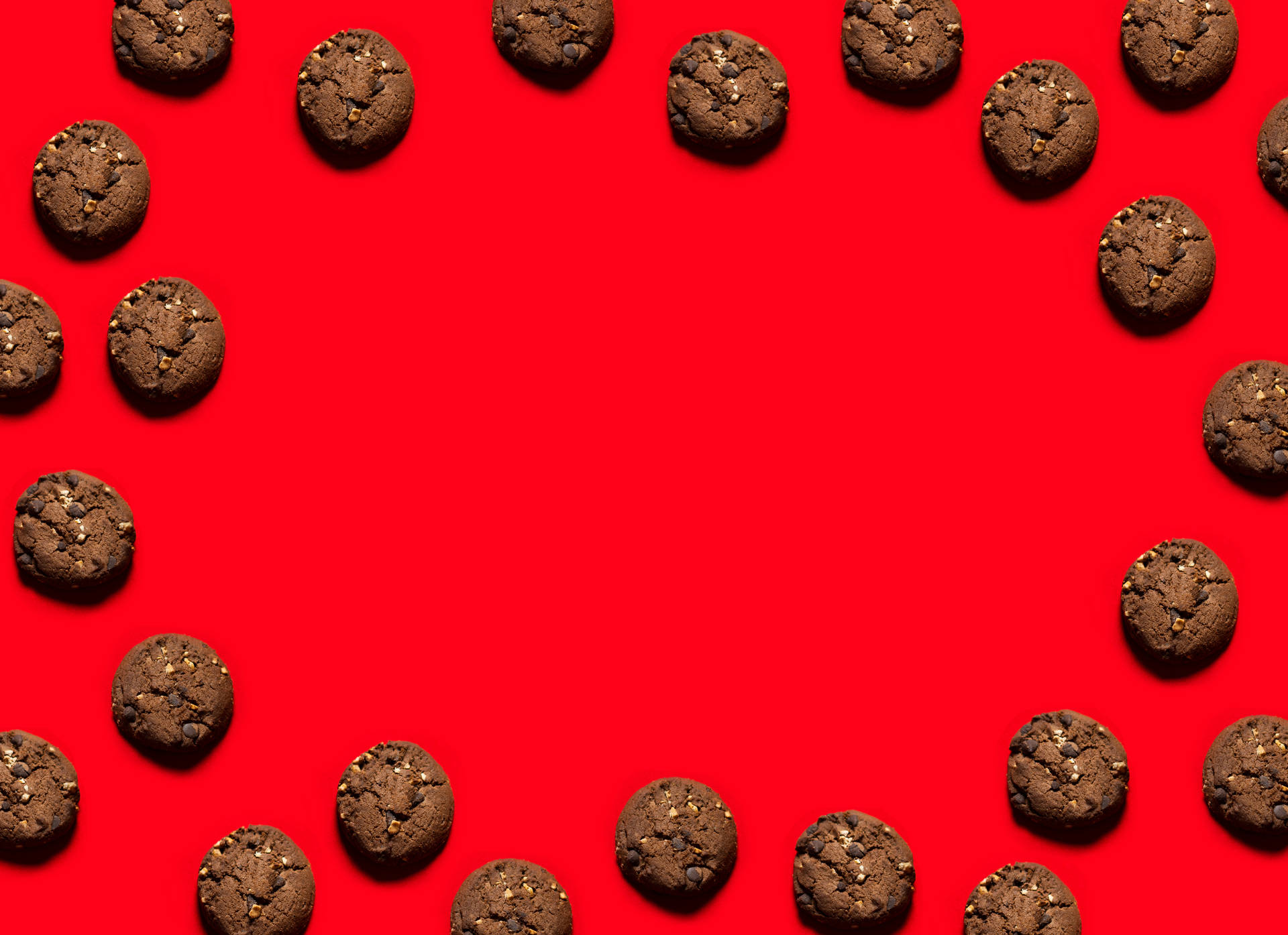 Cookie In Red Backdrop