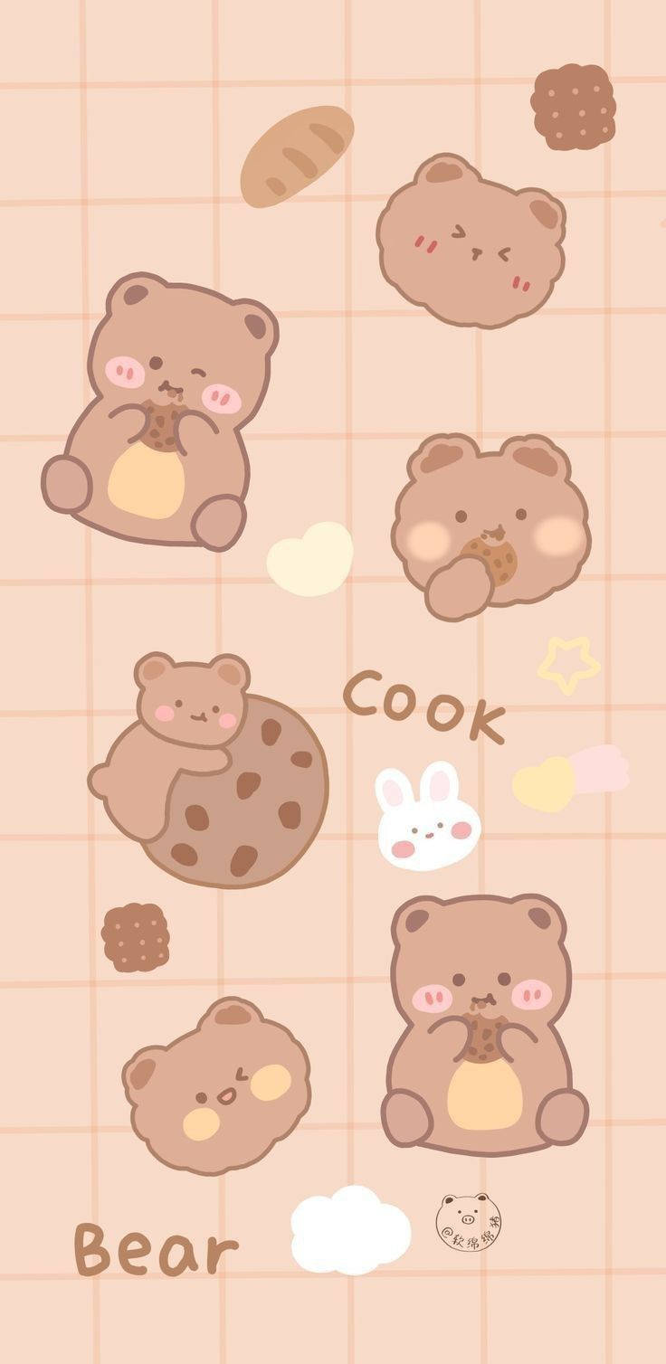 Cookie Iphone Brown Bears Background