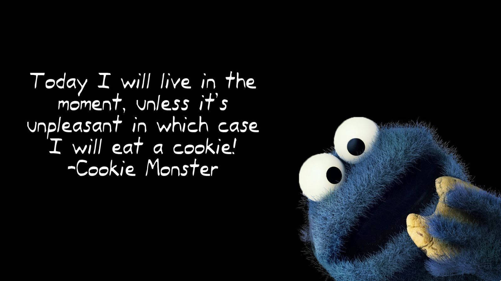 Cookie Monster Appropriate Message Background