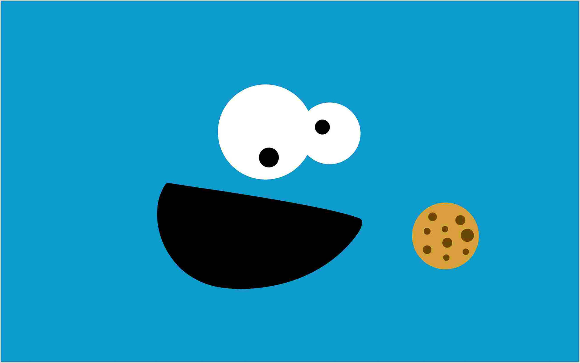 Cookie Monster Cute Laptop Background