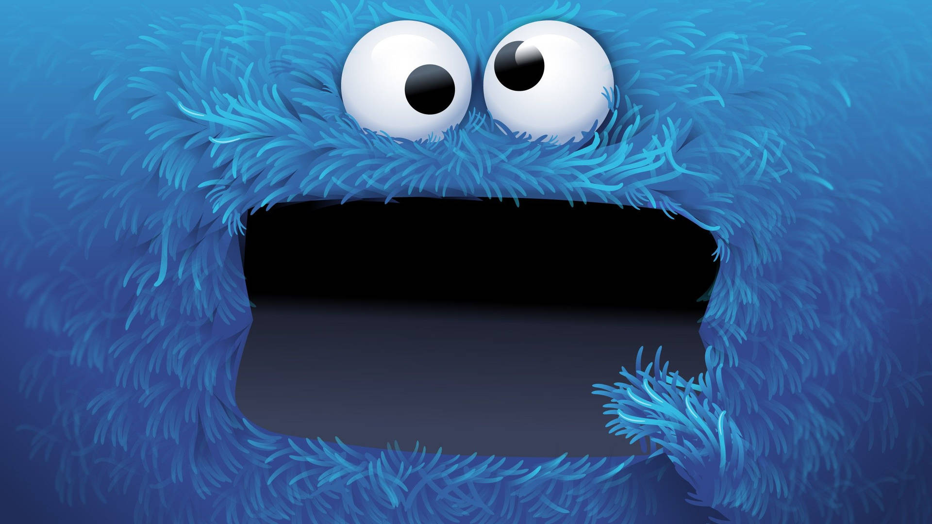 Cookie Monster Funny Cartoon Background