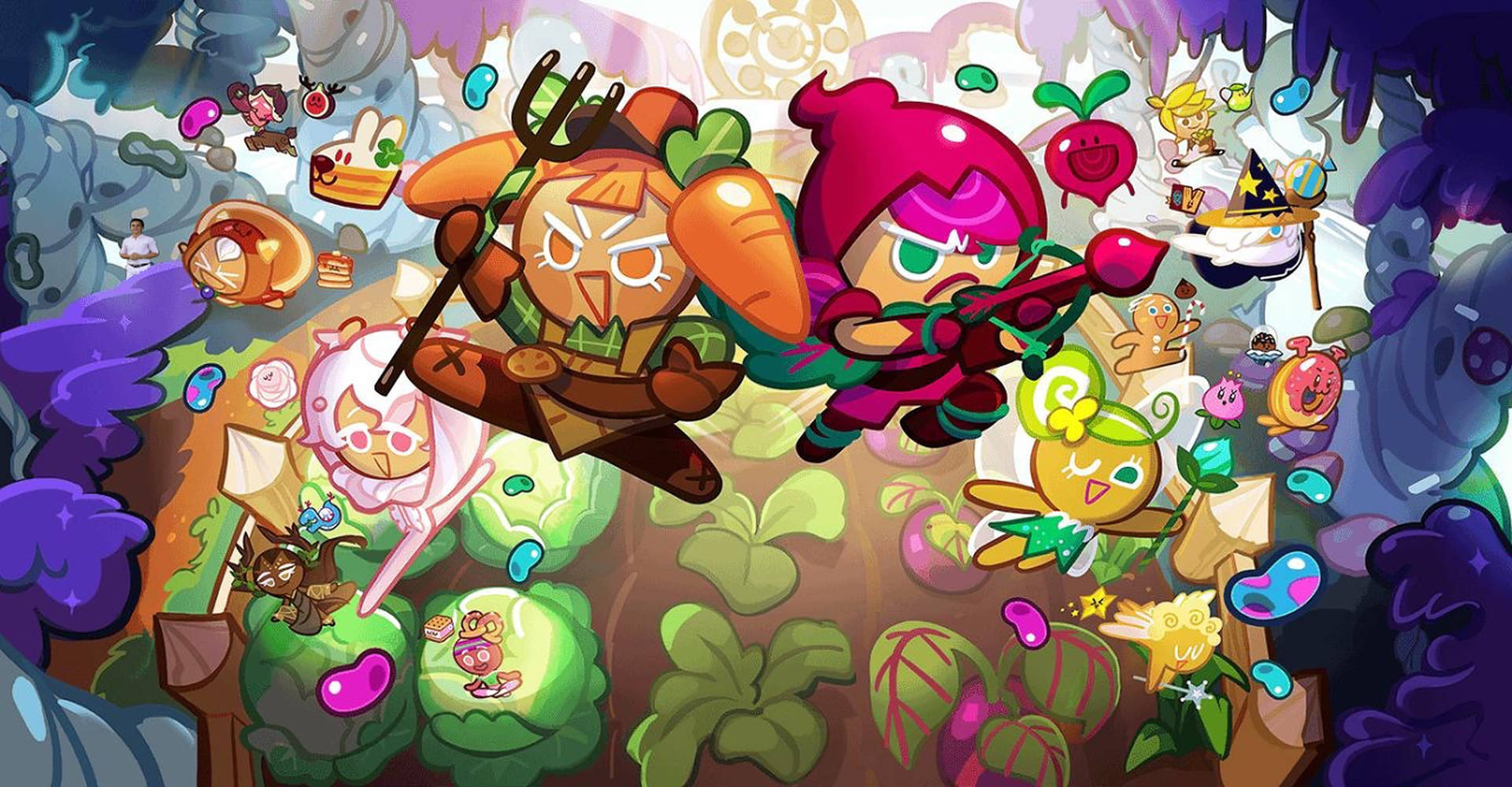 Cookie Run Powerful Characters Background