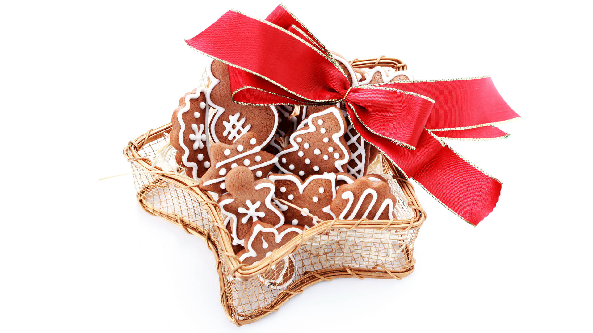Cookies Red Ribbon Background