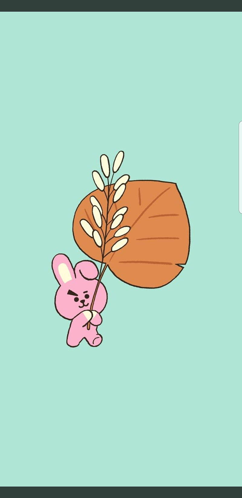 Cooky Bt21 Holding A Leaf