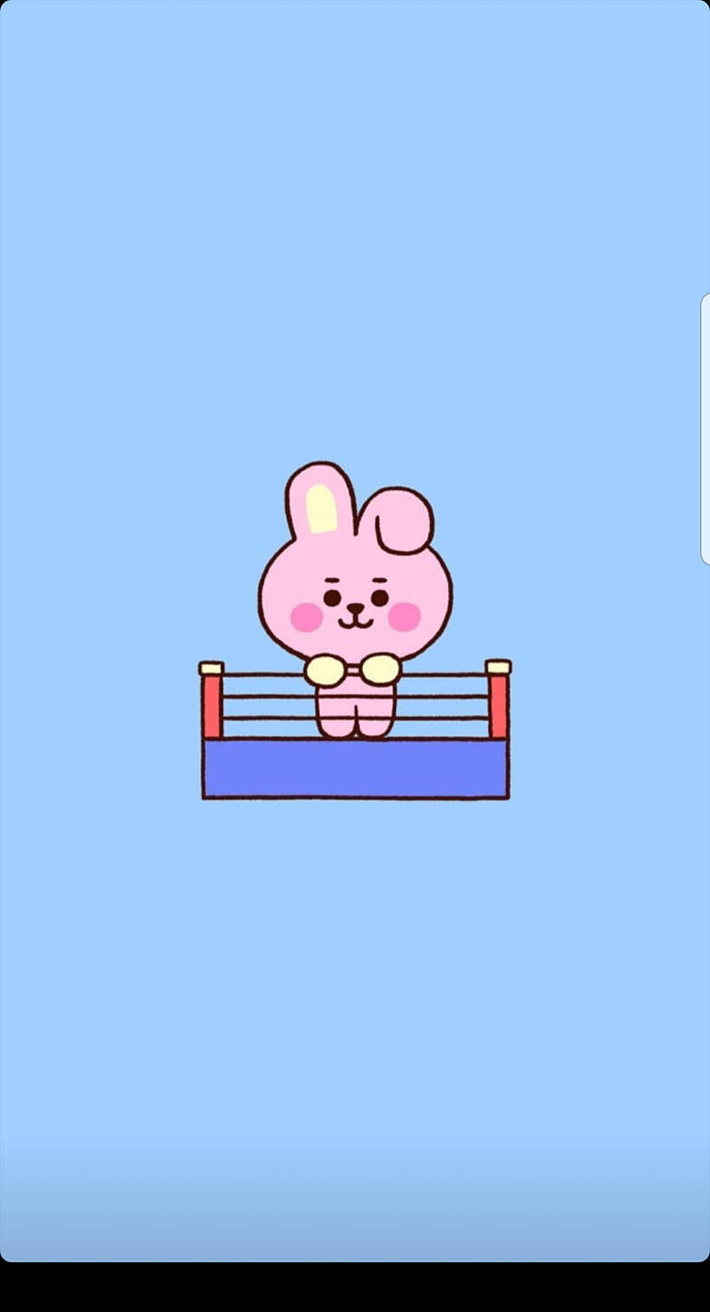 Cooky Bt21 In A Ring Background