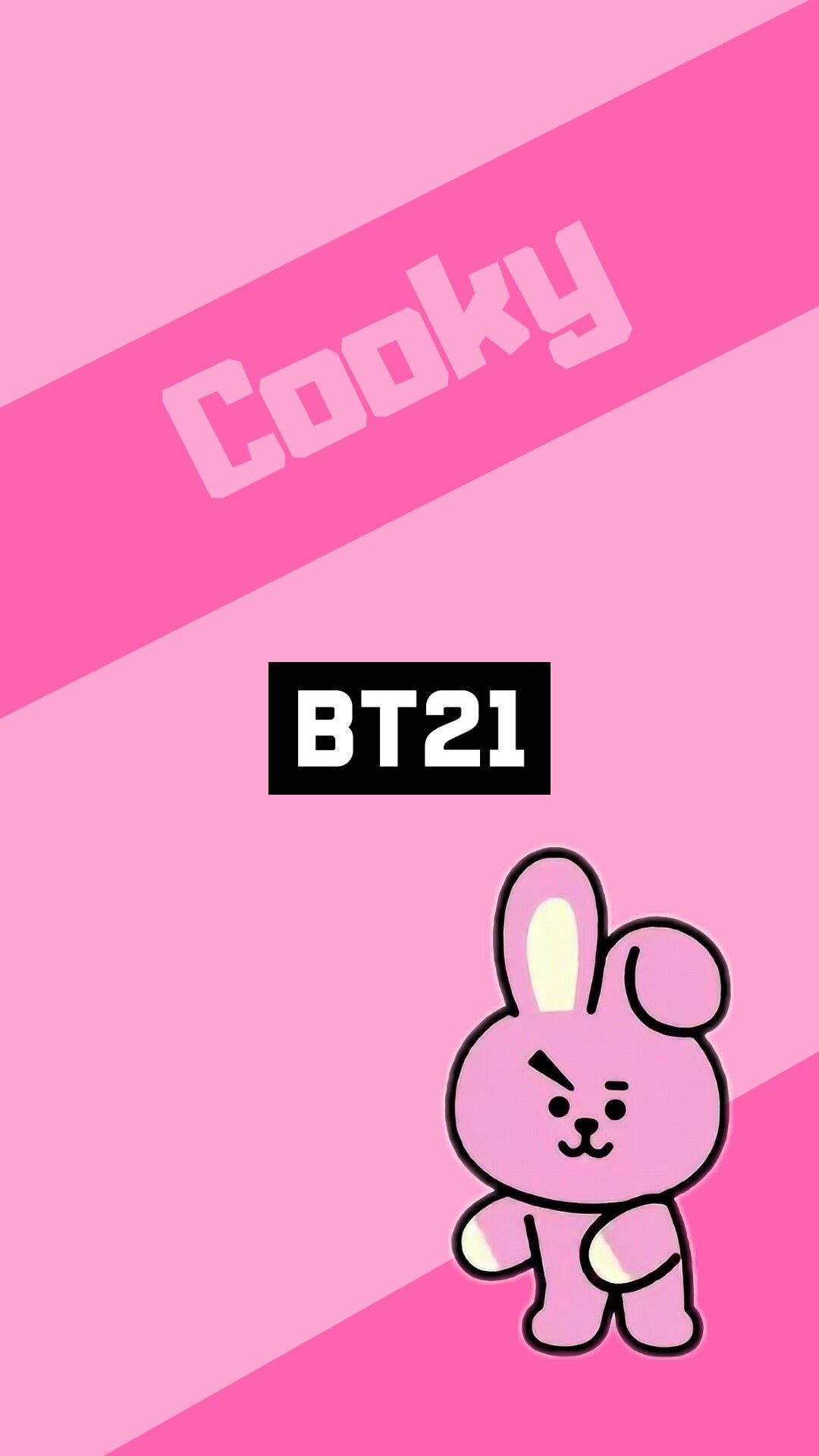 Cooky Bt21 Pink Poster Background