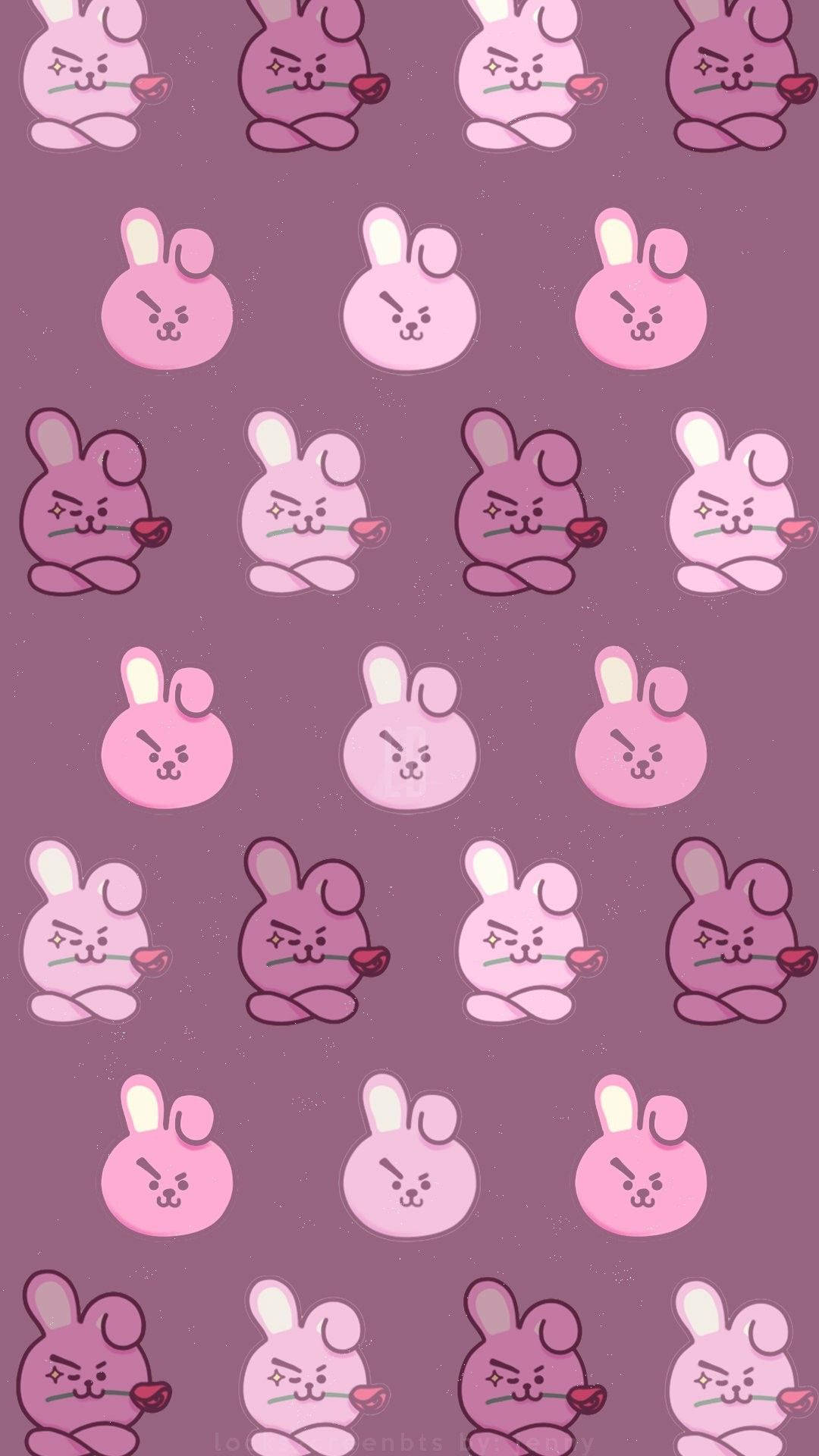 Cooky Bt21 With Rose Background