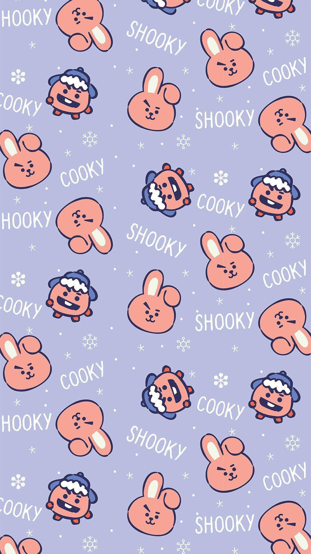 Cooky Bt21 With Shooky Poster