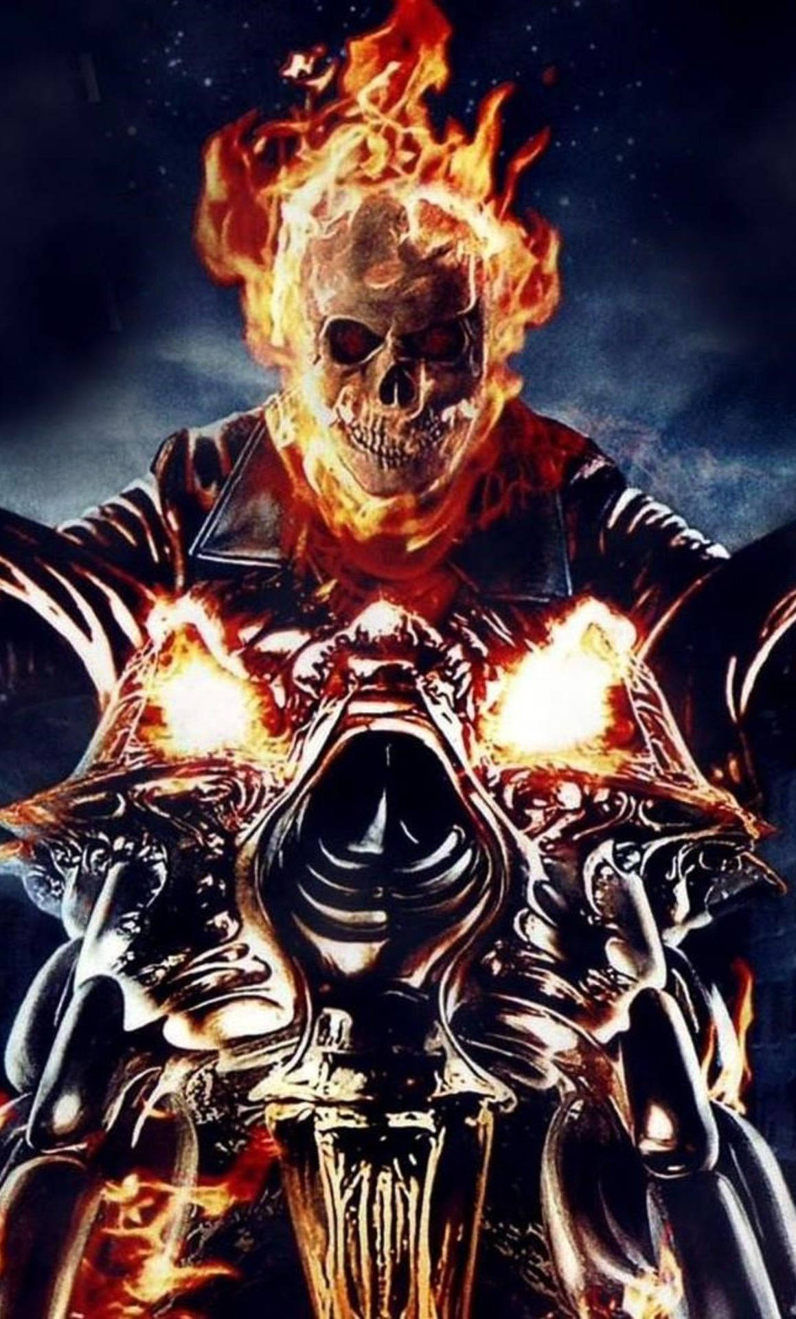 Cool 3d Ghost Rider With Motorcycle