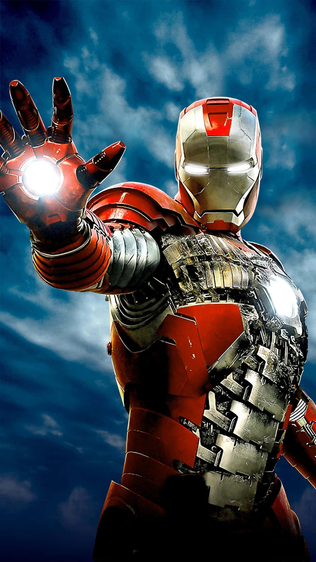 Cool 3d Iron Man Over The Sky Iphone