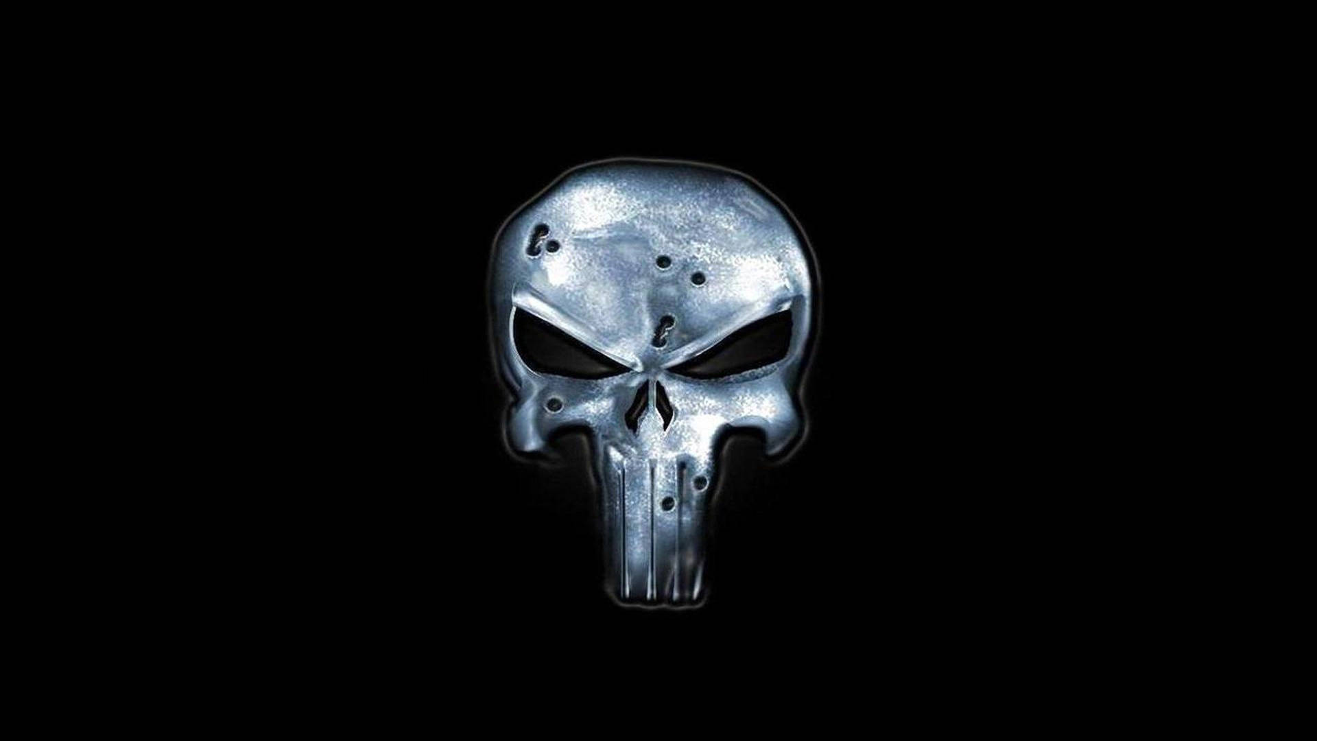 Cool 3d Punisher Skull Background