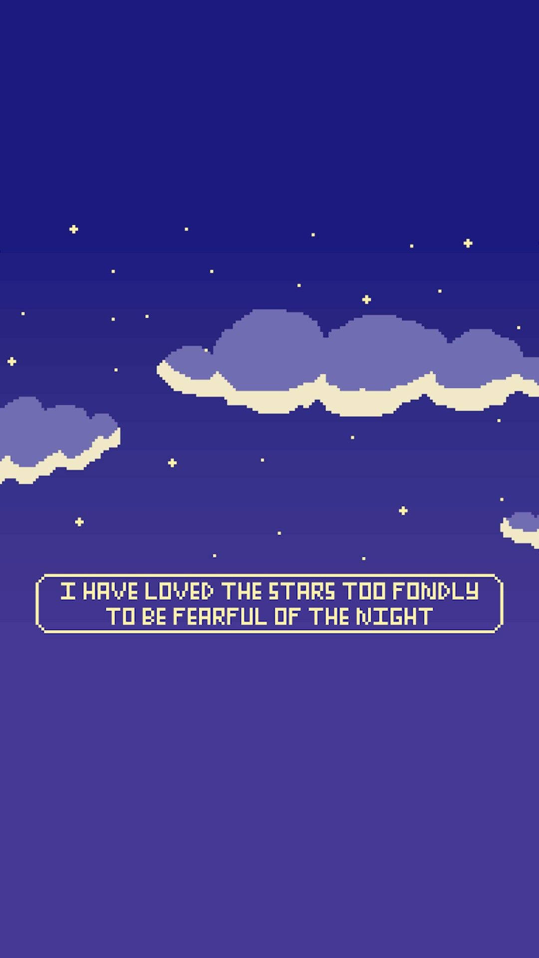 Cool Aesthetic Pixel Art Quote Background