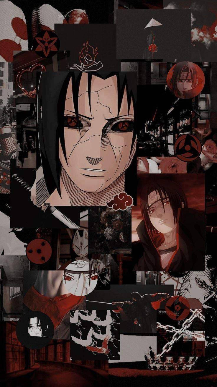 Cool Akatsuki Itachi Collage Background