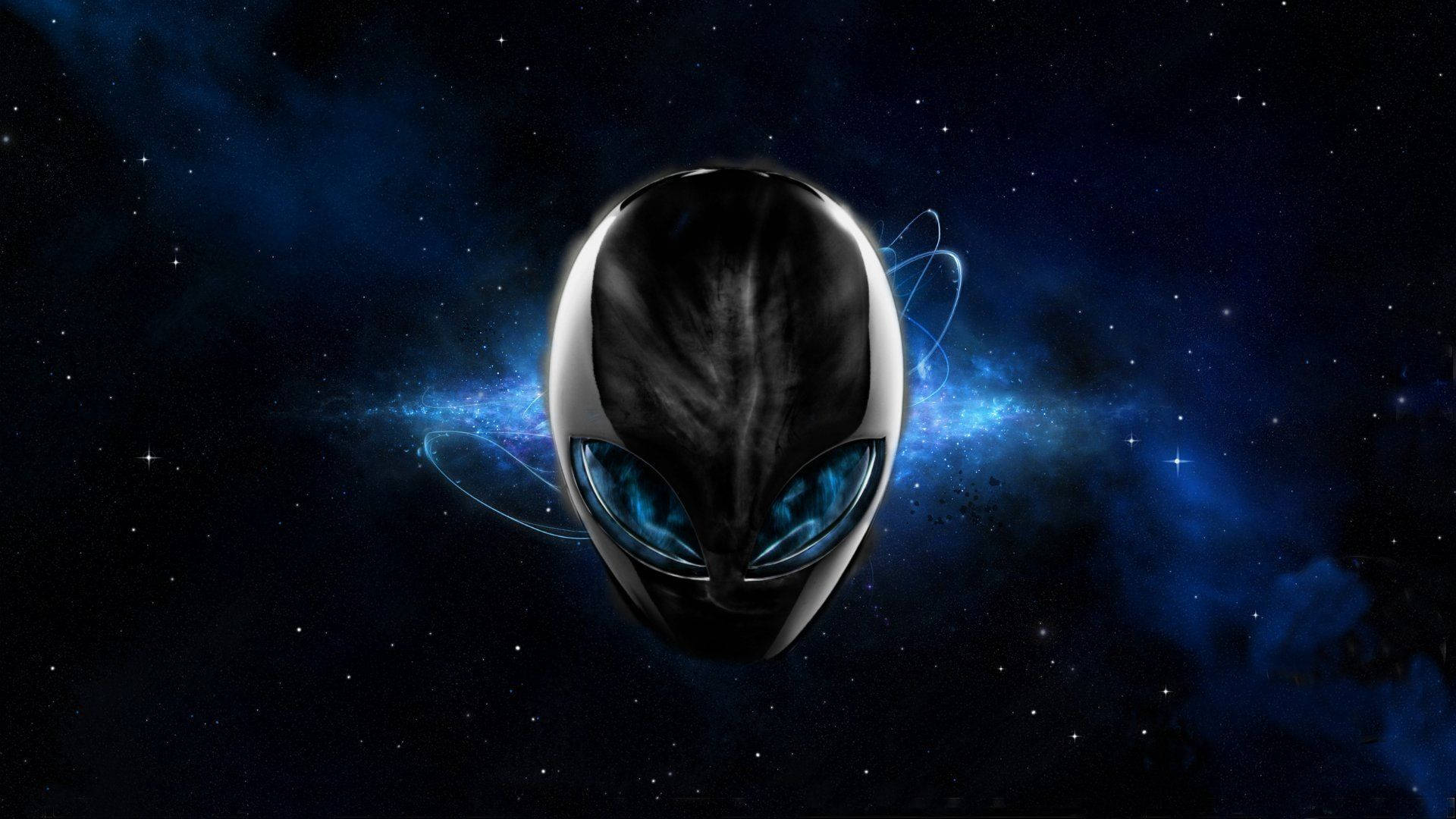 Cool Alien Mask 3d Background