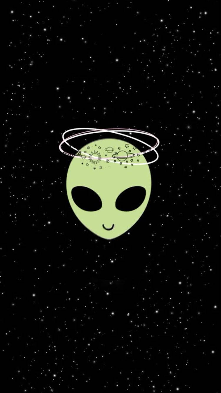 Cool Alien Minimalist Background