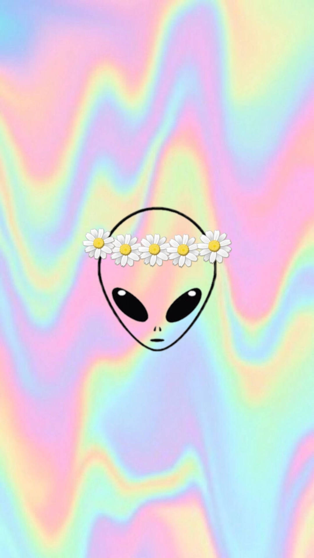 Cool Alien With A Floral Crown