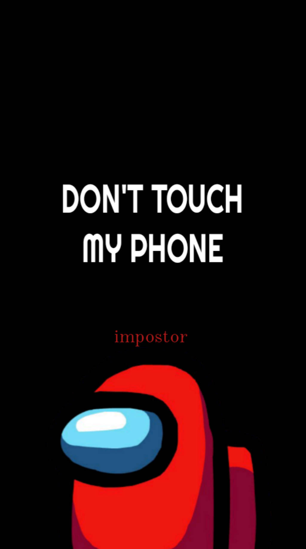 Cool Among Us Don't Touch Phone Background